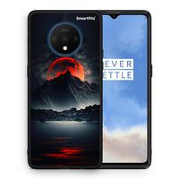 Thumbnail for Θήκη OnePlus 7T Red Full Moon από τη Smartfits με σχέδιο στο πίσω μέρος και μαύρο περίβλημα | OnePlus 7T Red Full Moon case with colorful back and black bezels