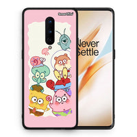 Thumbnail for Θήκη OnePlus 8 Cute Companion από τη Smartfits με σχέδιο στο πίσω μέρος και μαύρο περίβλημα | OnePlus 8 Cute Companion case with colorful back and black bezels