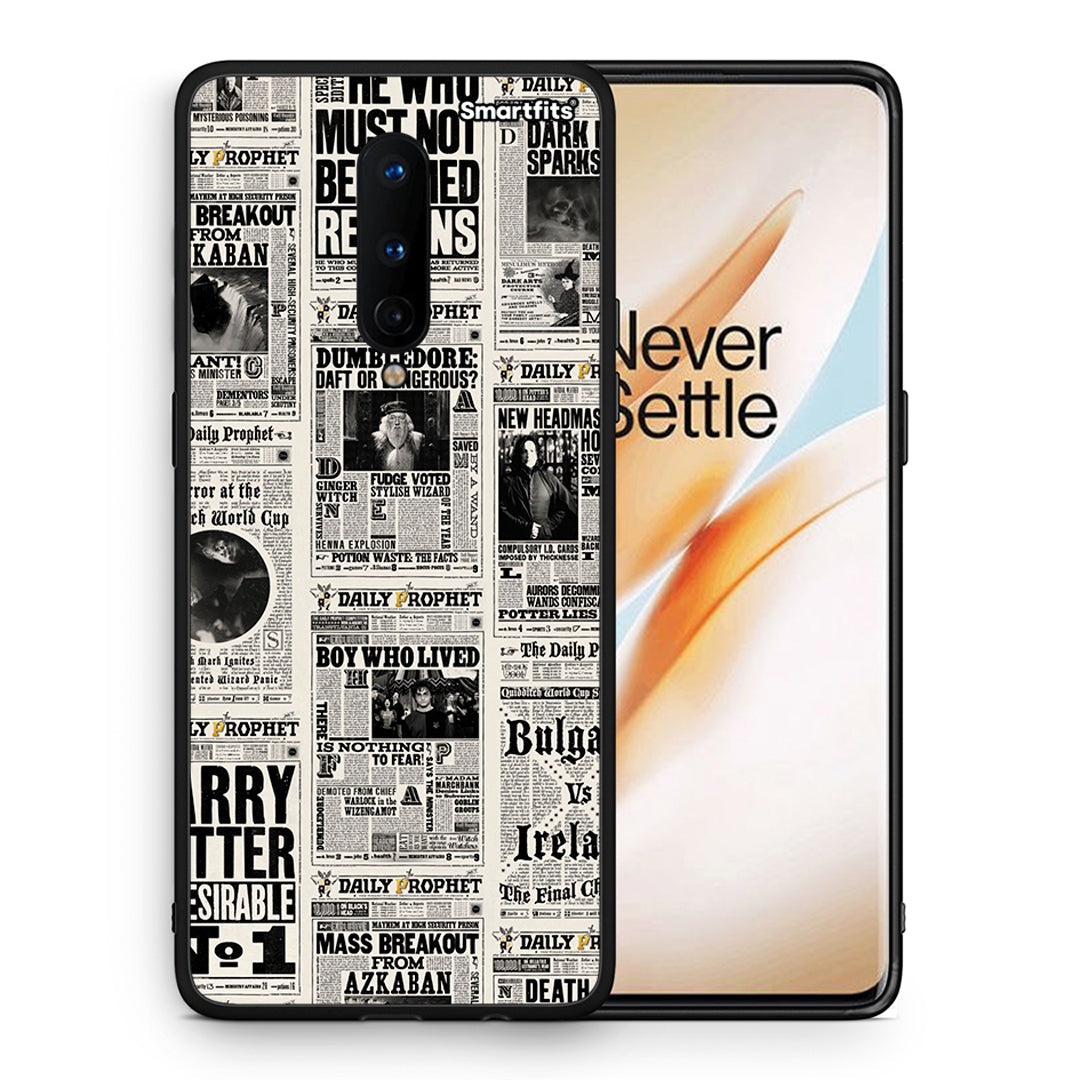 Θήκη OnePlus 8 Harry Paper από τη Smartfits με σχέδιο στο πίσω μέρος και μαύρο περίβλημα | OnePlus 8 Harry Paper case with colorful back and black bezels