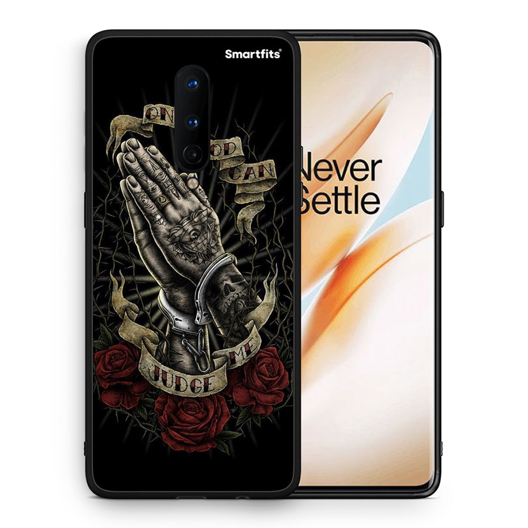 Θήκη OnePlus 8 Judge By God από τη Smartfits με σχέδιο στο πίσω μέρος και μαύρο περίβλημα | OnePlus 8 Judge By God case with colorful back and black bezels