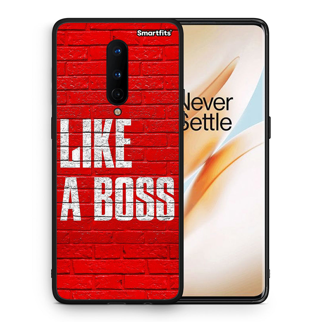 Θήκη OnePlus 8 Like A Boss από τη Smartfits με σχέδιο στο πίσω μέρος και μαύρο περίβλημα | OnePlus 8 Like A Boss case with colorful back and black bezels