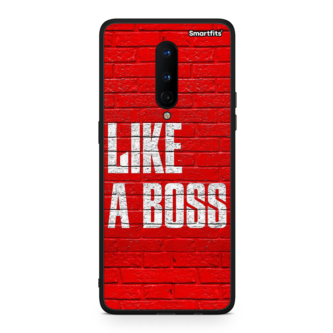 OnePlus 8 Like A Boss θήκη από τη Smartfits με σχέδιο στο πίσω μέρος και μαύρο περίβλημα | Smartphone case with colorful back and black bezels by Smartfits