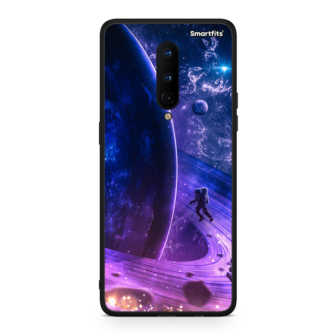 OnePlus 8 Lost Astronaut θήκη από τη Smartfits με σχέδιο στο πίσω μέρος και μαύρο περίβλημα | Smartphone case with colorful back and black bezels by Smartfits