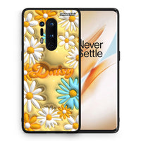 Thumbnail for Θήκη OnePlus 8 Pro Bubble Daisies από τη Smartfits με σχέδιο στο πίσω μέρος και μαύρο περίβλημα | OnePlus 8 Pro Bubble Daisies case with colorful back and black bezels