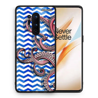 Thumbnail for Θήκη OnePlus 8 Pro Chevron Devilfish από τη Smartfits με σχέδιο στο πίσω μέρος και μαύρο περίβλημα | OnePlus 8 Pro Chevron Devilfish case with colorful back and black bezels