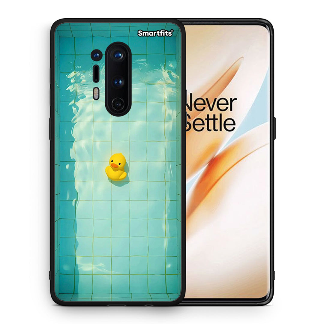 Θήκη OnePlus 8 Pro Yellow Duck από τη Smartfits με σχέδιο στο πίσω μέρος και μαύρο περίβλημα | OnePlus 8 Pro Yellow Duck case with colorful back and black bezels