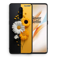 Thumbnail for Θήκη OnePlus 8 Yellow Daisies από τη Smartfits με σχέδιο στο πίσω μέρος και μαύρο περίβλημα | OnePlus 8 Yellow Daisies case with colorful back and black bezels