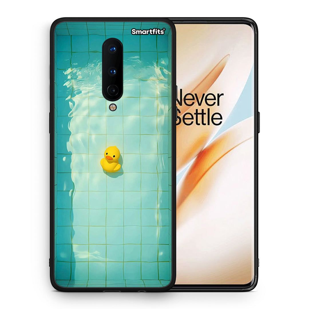 Θήκη OnePlus 8 Yellow Duck από τη Smartfits με σχέδιο στο πίσω μέρος και μαύρο περίβλημα | OnePlus 8 Yellow Duck case with colorful back and black bezels