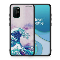 Thumbnail for Θήκη OnePlus 8T Blue Waves από τη Smartfits με σχέδιο στο πίσω μέρος και μαύρο περίβλημα | OnePlus 8T Blue Waves case with colorful back and black bezels