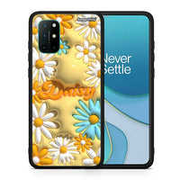 Thumbnail for Θήκη OnePlus 8T Bubble Daisies από τη Smartfits με σχέδιο στο πίσω μέρος και μαύρο περίβλημα | OnePlus 8T Bubble Daisies case with colorful back and black bezels