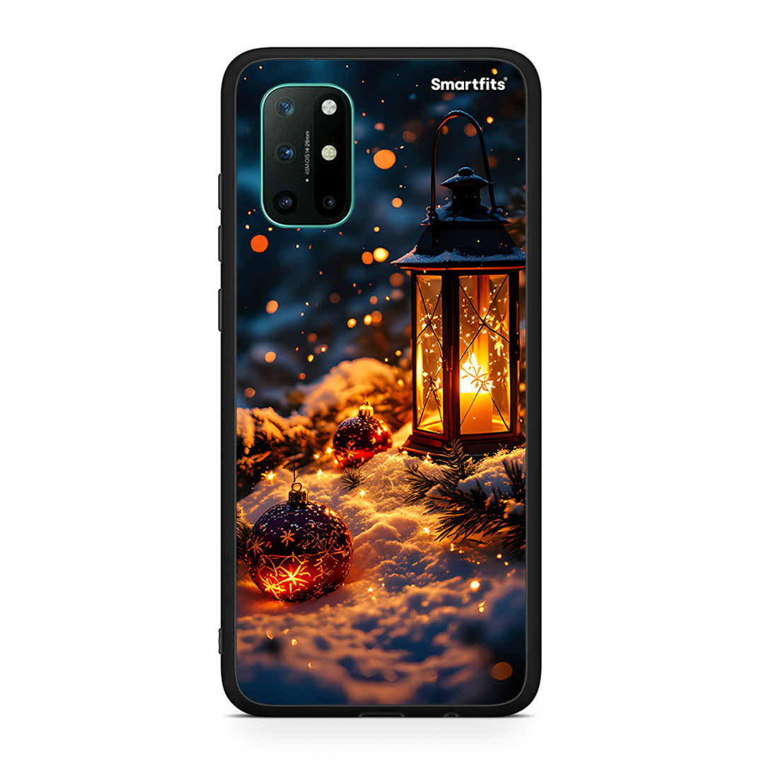 OnePlus 8T Christmas Ornaments θήκη από τη Smartfits με σχέδιο στο πίσω μέρος και μαύρο περίβλημα | Smartphone case with colorful back and black bezels by Smartfits