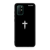 Thumbnail for OnePlus 8T White Cross θήκη από τη Smartfits με σχέδιο στο πίσω μέρος και μαύρο περίβλημα | Smartphone case with colorful back and black bezels by Smartfits