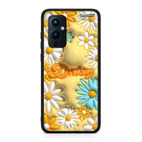 Thumbnail for OnePlus 9 Bubble Daisies θήκη από τη Smartfits με σχέδιο στο πίσω μέρος και μαύρο περίβλημα | Smartphone case with colorful back and black bezels by Smartfits