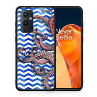 Thumbnail for Θήκη OnePlus 9 Pro Chevron Devilfish από τη Smartfits με σχέδιο στο πίσω μέρος και μαύρο περίβλημα | OnePlus 9 Pro Chevron Devilfish case with colorful back and black bezels