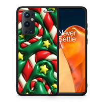 Thumbnail for Θήκη OnePlus 9 Pro Christmas Bubbles από τη Smartfits με σχέδιο στο πίσω μέρος και μαύρο περίβλημα | OnePlus 9 Pro Christmas Bubbles case with colorful back and black bezels