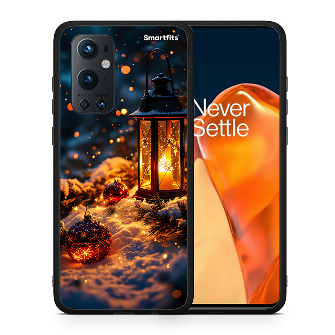 Θήκη OnePlus 9 Pro Christmas Ornaments από τη Smartfits με σχέδιο στο πίσω μέρος και μαύρο περίβλημα | OnePlus 9 Pro Christmas Ornaments case with colorful back and black bezels