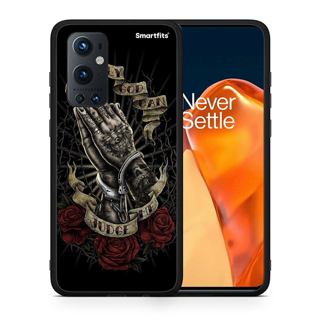 Θήκη OnePlus 9 Pro Judge By God από τη Smartfits με σχέδιο στο πίσω μέρος και μαύρο περίβλημα | OnePlus 9 Pro Judge By God case with colorful back and black bezels