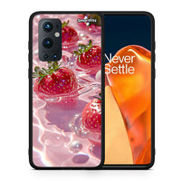 Thumbnail for Θήκη OnePlus 9 Pro Juicy Strawberries από τη Smartfits με σχέδιο στο πίσω μέρος και μαύρο περίβλημα | OnePlus 9 Pro Juicy Strawberries case with colorful back and black bezels