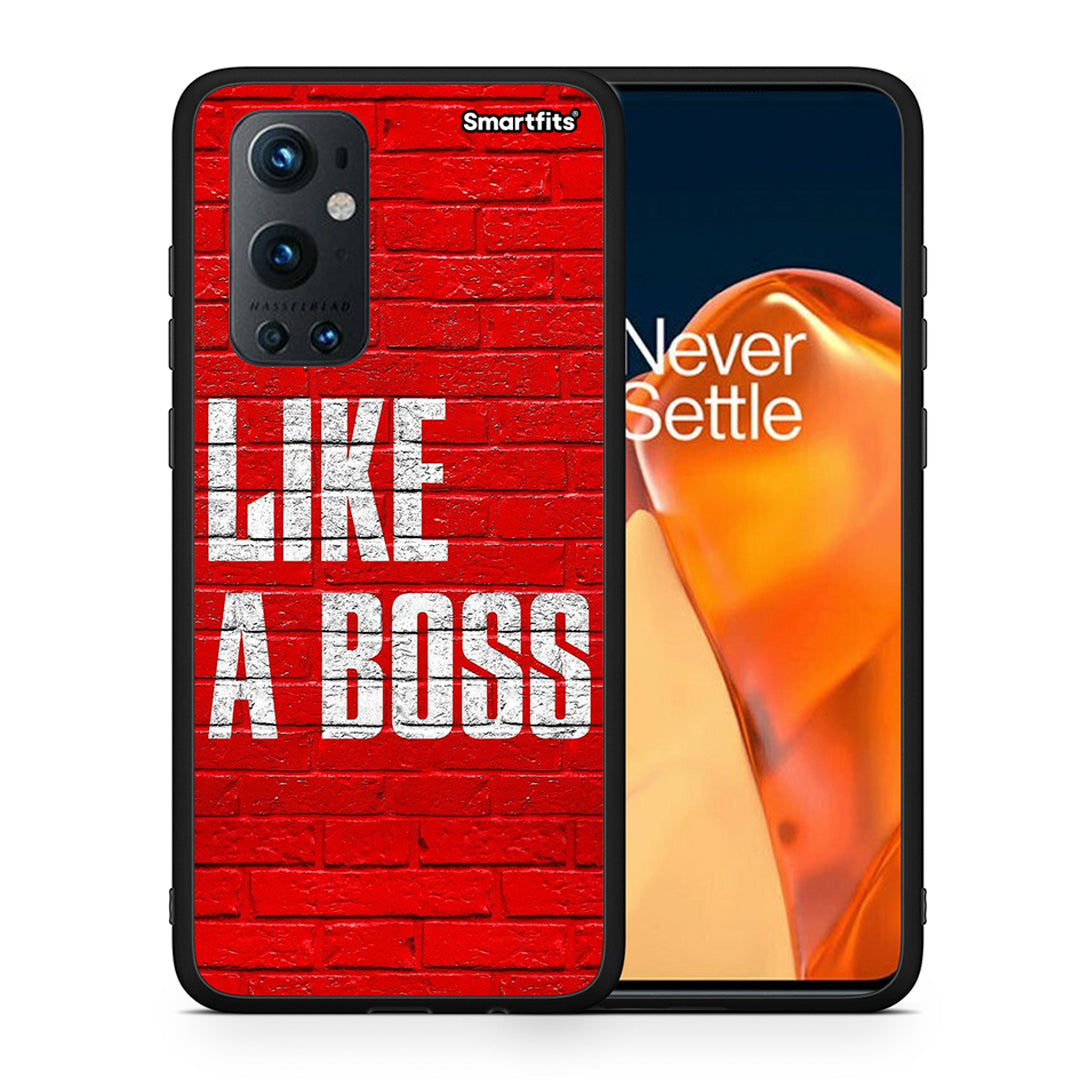 Θήκη OnePlus 9 Pro Like A Boss από τη Smartfits με σχέδιο στο πίσω μέρος και μαύρο περίβλημα | OnePlus 9 Pro Like A Boss case with colorful back and black bezels