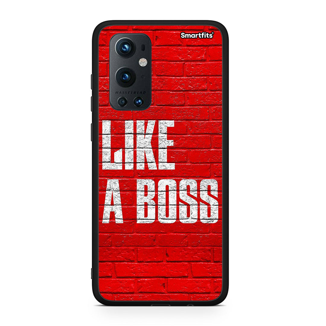 OnePlus 9 Pro Like A Boss θήκη από τη Smartfits με σχέδιο στο πίσω μέρος και μαύρο περίβλημα | Smartphone case with colorful back and black bezels by Smartfits