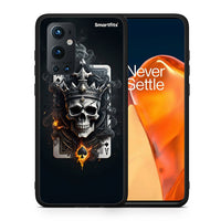 Thumbnail for Θήκη OnePlus 9 Pro Skull King Ace από τη Smartfits με σχέδιο στο πίσω μέρος και μαύρο περίβλημα | OnePlus 9 Pro Skull King Ace case with colorful back and black bezels