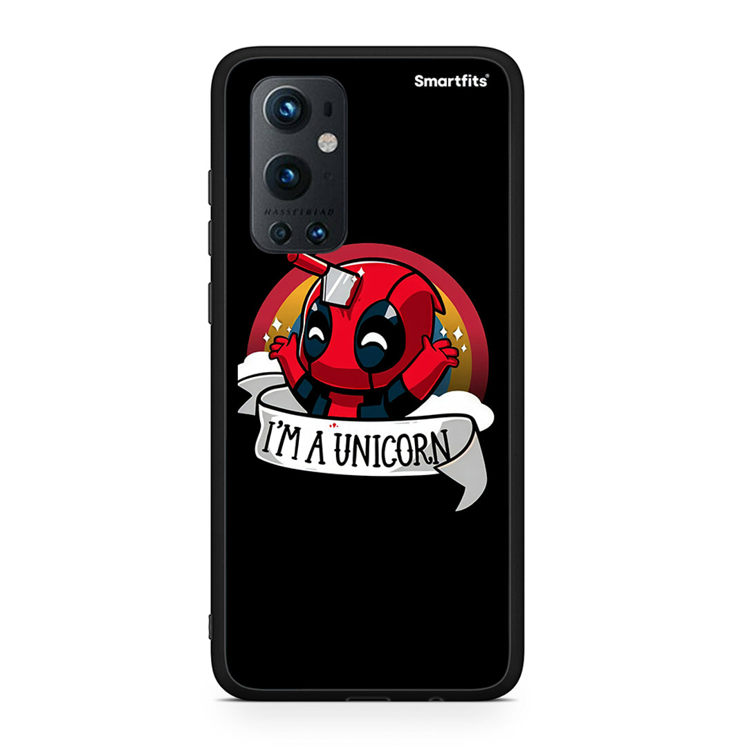 OnePlus 9 Pro Unicorn Deadpool θήκη από τη Smartfits με σχέδιο στο πίσω μέρος και μαύρο περίβλημα | Smartphone case with colorful back and black bezels by Smartfits