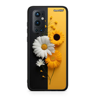 Thumbnail for OnePlus 9 Pro Yellow Daisies θήκη από τη Smartfits με σχέδιο στο πίσω μέρος και μαύρο περίβλημα | Smartphone case with colorful back and black bezels by Smartfits