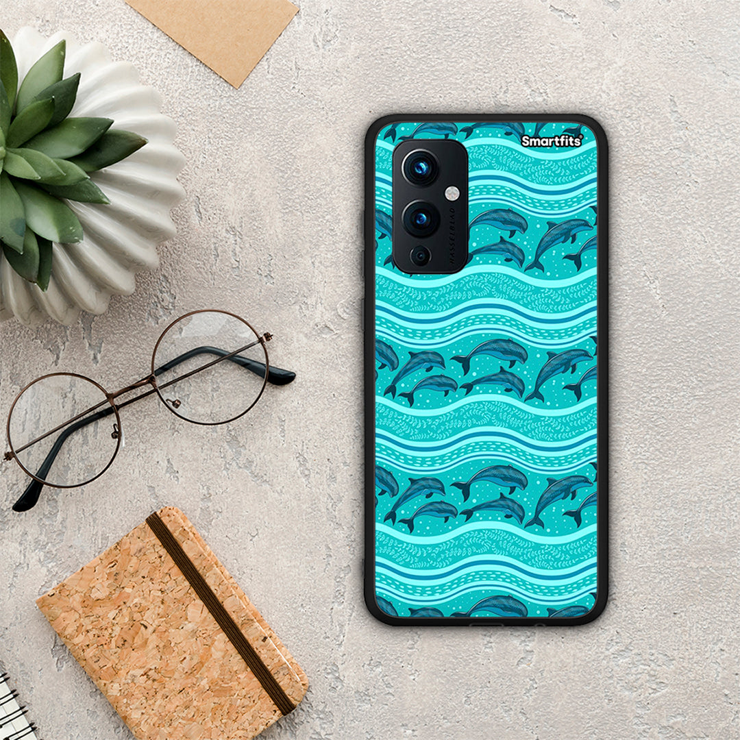 Swimming Dolphins - OnePlus 9 case