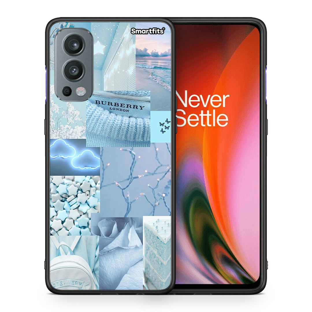 Θήκη OnePlus Nord 2 5G Ciel Aesthetic Collage από τη Smartfits με σχέδιο στο πίσω μέρος και μαύρο περίβλημα | OnePlus Nord 2 5G Ciel Aesthetic Collage case with colorful back and black bezels