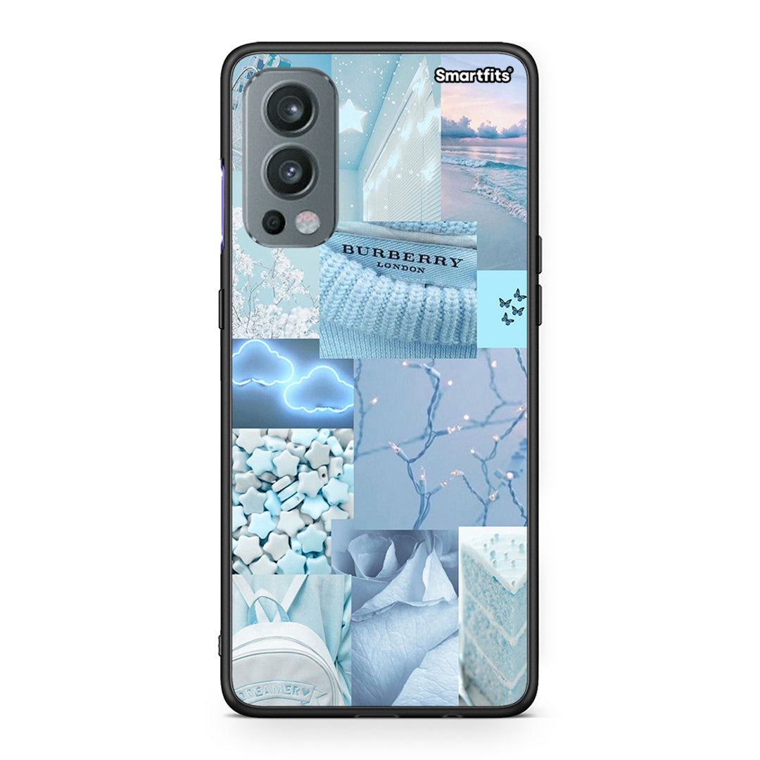 OnePlus Nord 2 5G Ciel Aesthetic Collage θήκη από τη Smartfits με σχέδιο στο πίσω μέρος και μαύρο περίβλημα | Smartphone case with colorful back and black bezels by Smartfits