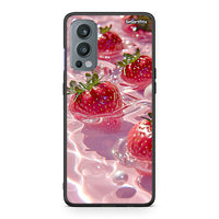 Thumbnail for OnePlus Nord 2 5G Juicy Strawberries θήκη από τη Smartfits με σχέδιο στο πίσω μέρος και μαύρο περίβλημα | Smartphone case with colorful back and black bezels by Smartfits