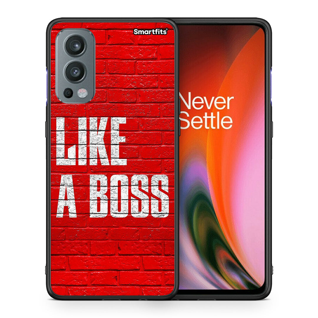 Θήκη OnePlus Nord 2 5G Like A Boss από τη Smartfits με σχέδιο στο πίσω μέρος και μαύρο περίβλημα | OnePlus Nord 2 5G Like A Boss case with colorful back and black bezels