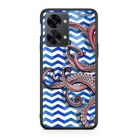 Thumbnail for OnePlus Nord 2T Chevron Devilfish θήκη από τη Smartfits με σχέδιο στο πίσω μέρος και μαύρο περίβλημα | Smartphone case with colorful back and black bezels by Smartfits