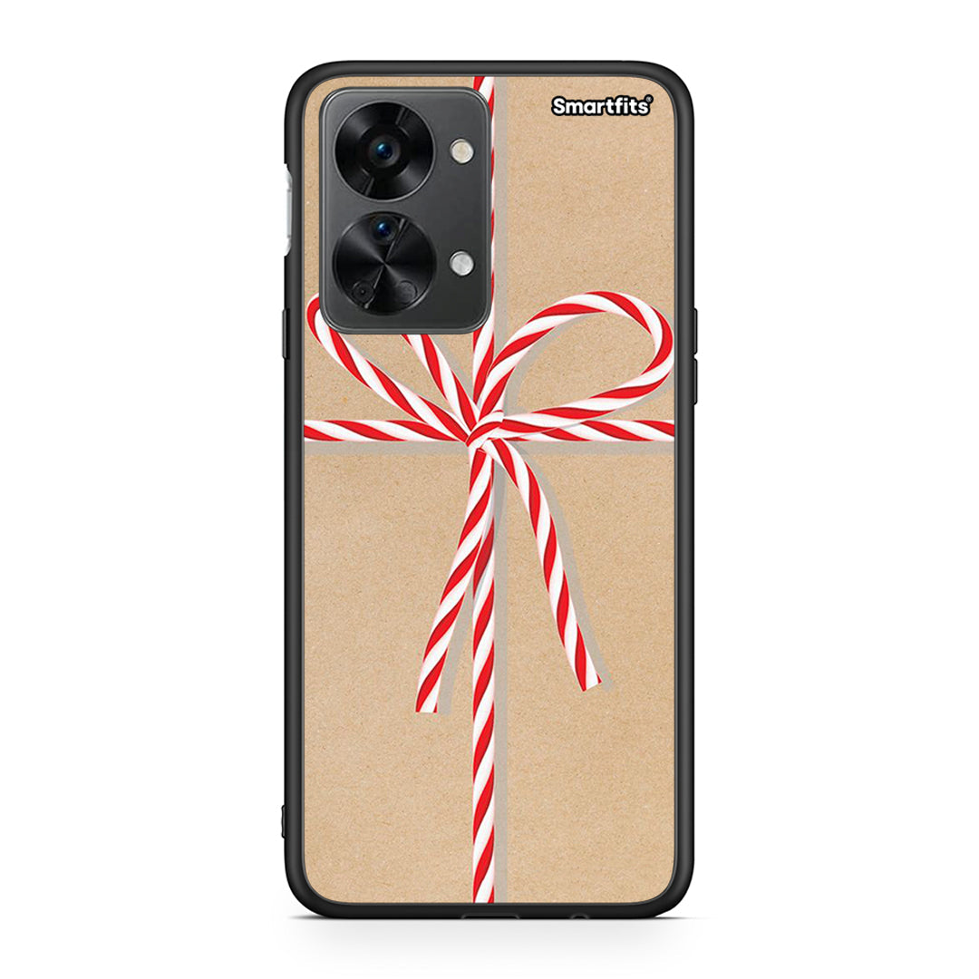 OnePlus Nord 2T Christmas Gift θήκη από τη Smartfits με σχέδιο στο πίσω μέρος και μαύρο περίβλημα | Smartphone case with colorful back and black bezels by Smartfits