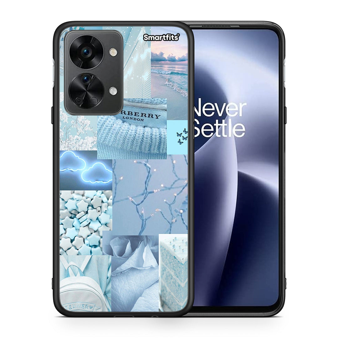 Θήκη OnePlus Nord 2T Ciel Aesthetic Collage από τη Smartfits με σχέδιο στο πίσω μέρος και μαύρο περίβλημα | OnePlus Nord 2T Ciel Aesthetic Collage case with colorful back and black bezels