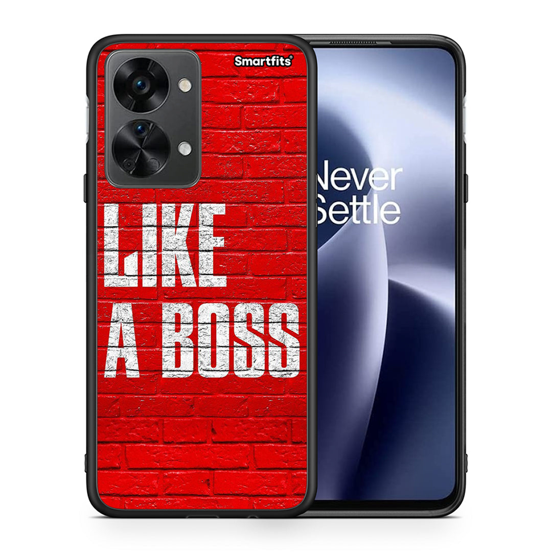 Θήκη OnePlus Nord 2T Like A Boss από τη Smartfits με σχέδιο στο πίσω μέρος και μαύρο περίβλημα | OnePlus Nord 2T Like A Boss case with colorful back and black bezels