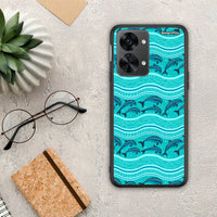 Thumbnail for Swimming Dolphins - OnePlus Nord 2T case