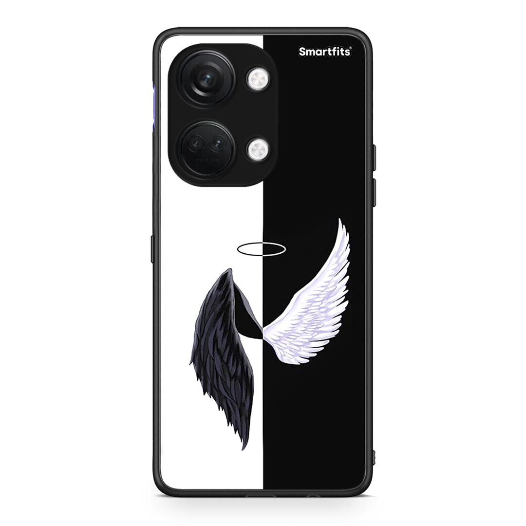 OnePlus Nord 3 Angels Demons θήκη από τη Smartfits με σχέδιο στο πίσω μέρος και μαύρο περίβλημα | Smartphone case with colorful back and black bezels by Smartfits