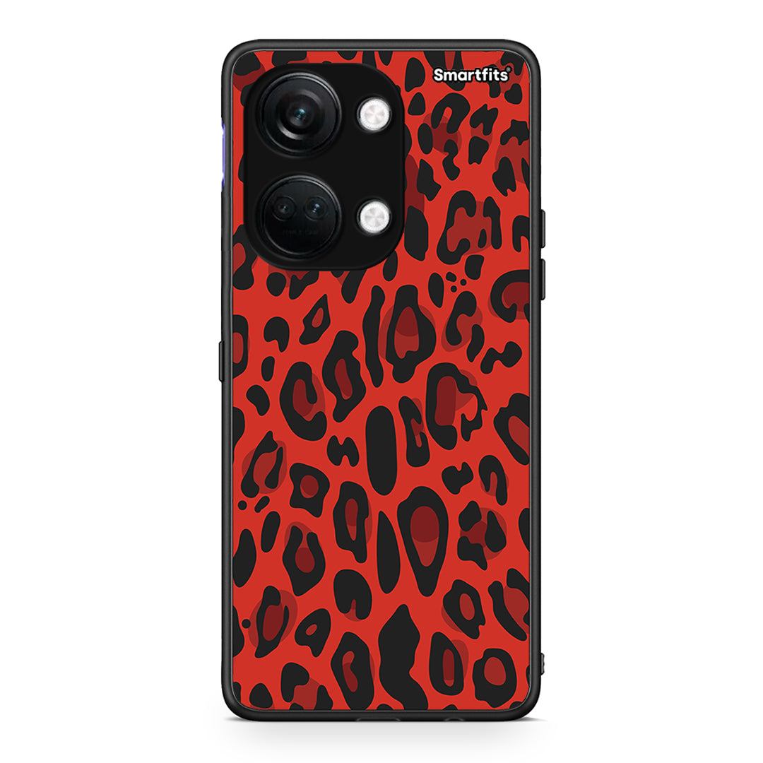 4 - OnePlus Nord 3 Red Leopard Animal case, cover, bumper