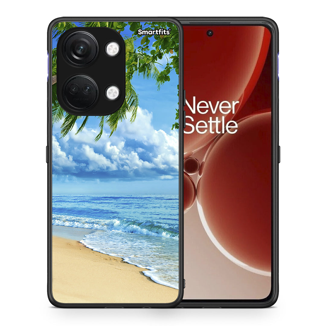 Θήκη OnePlus Nord 3 Beautiful Beach από τη Smartfits με σχέδιο στο πίσω μέρος και μαύρο περίβλημα | OnePlus Nord 3 Beautiful Beach case with colorful back and black bezels