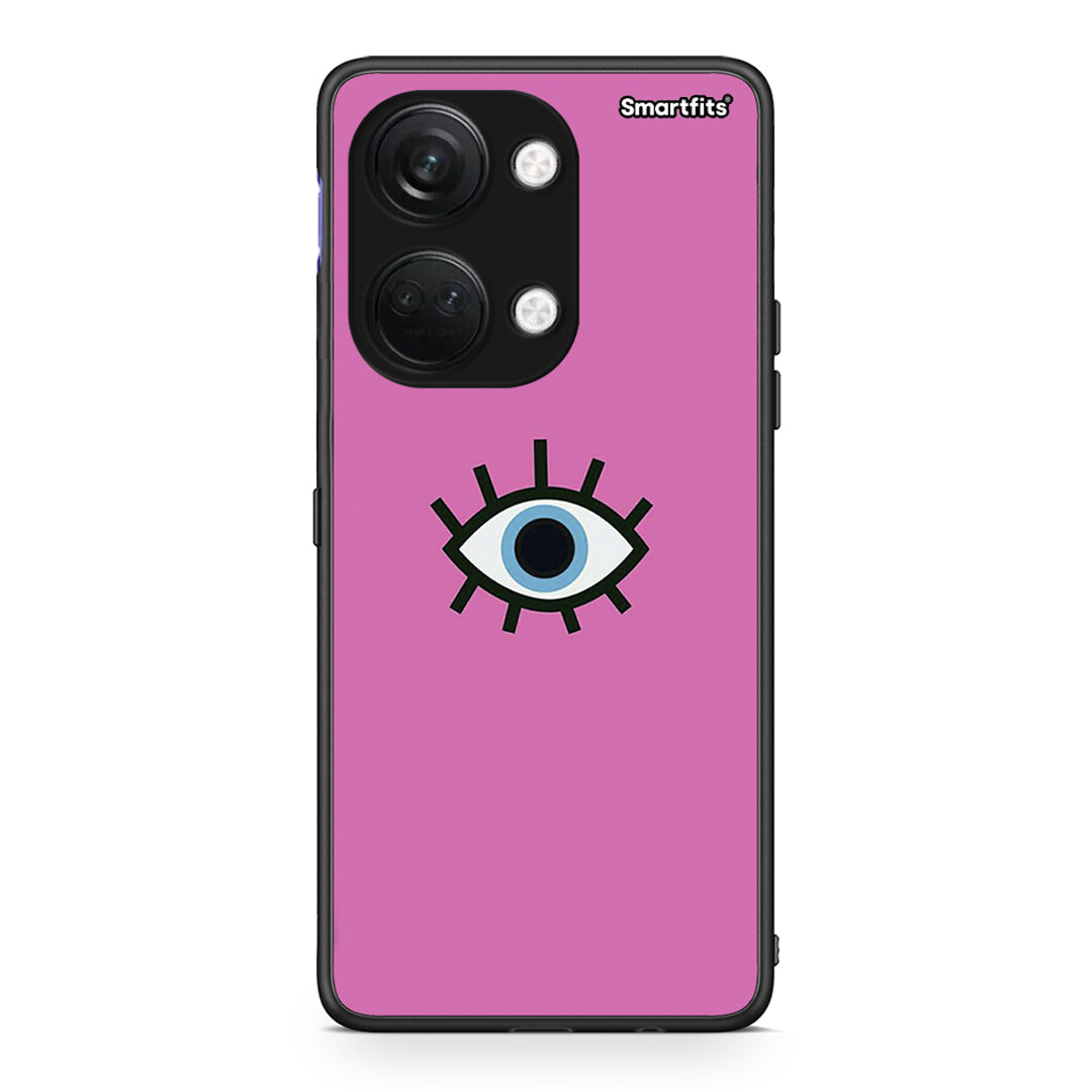 OnePlus Nord 3 Blue Eye Pink θήκη από τη Smartfits με σχέδιο στο πίσω μέρος και μαύρο περίβλημα | Smartphone case with colorful back and black bezels by Smartfits