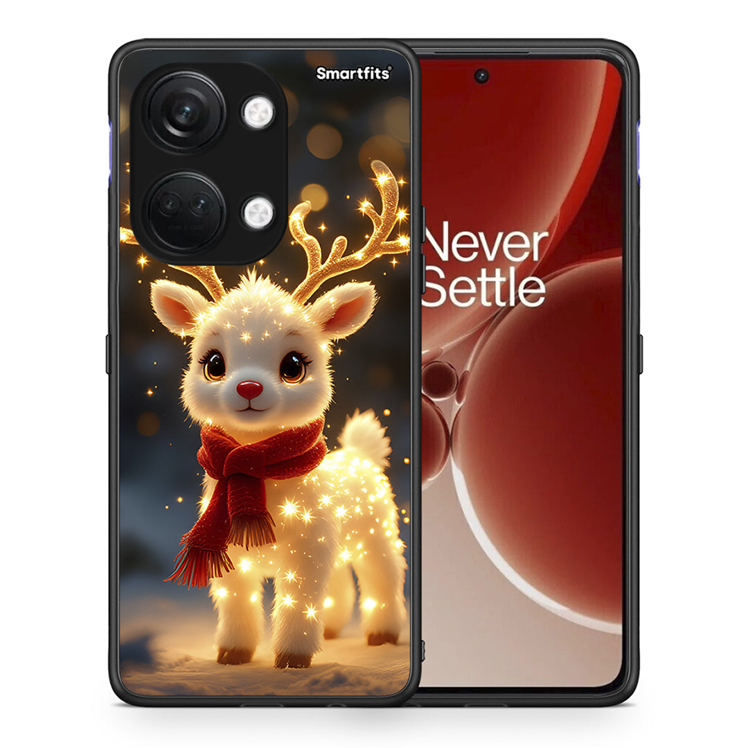 Θήκη OnePlus Nord 3 Christmas Cutie από τη Smartfits με σχέδιο στο πίσω μέρος και μαύρο περίβλημα | OnePlus Nord 3 Christmas Cutie case with colorful back and black bezels