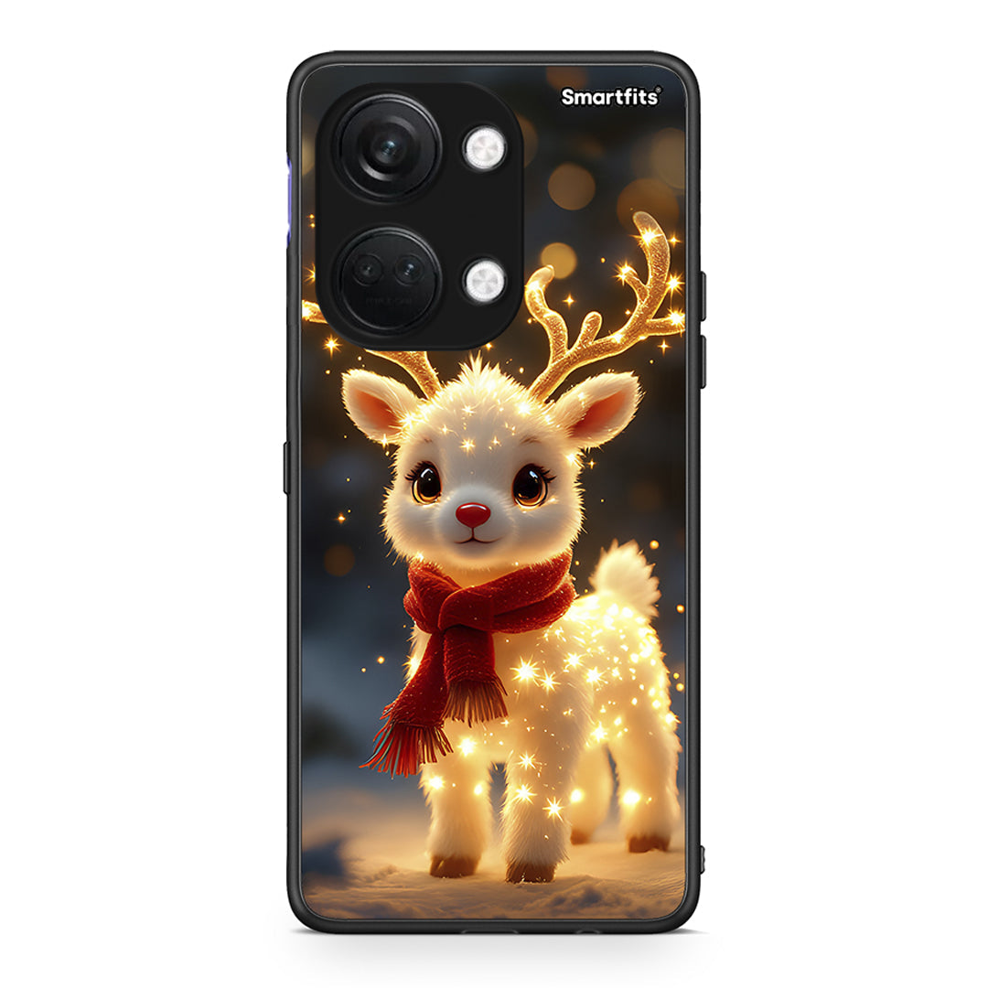 OnePlus Nord 3 Christmas Cutie θήκη από τη Smartfits με σχέδιο στο πίσω μέρος και μαύρο περίβλημα | Smartphone case with colorful back and black bezels by Smartfits