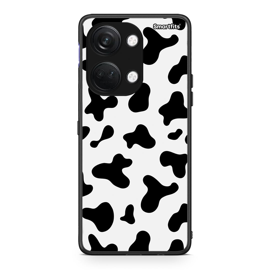 OnePlus Nord 3 Cow Print θήκη από τη Smartfits με σχέδιο στο πίσω μέρος και μαύρο περίβλημα | Smartphone case with colorful back and black bezels by Smartfits