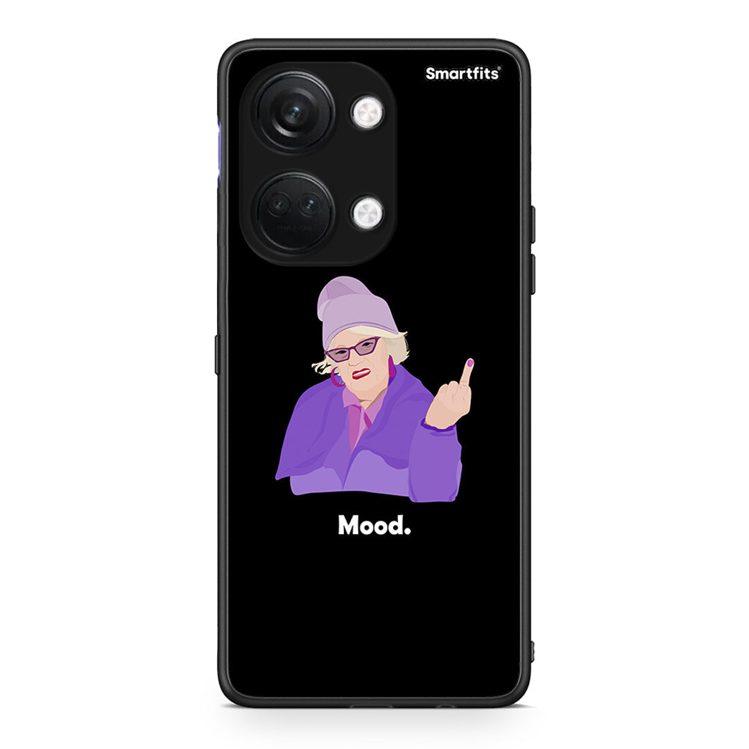 OnePlus Nord 3 Grandma Mood Black θήκη από τη Smartfits με σχέδιο στο πίσω μέρος και μαύρο περίβλημα | Smartphone case with colorful back and black bezels by Smartfits