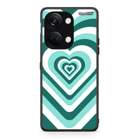 Thumbnail for OnePlus Nord 3 Green Hearts θήκη από τη Smartfits με σχέδιο στο πίσω μέρος και μαύρο περίβλημα | Smartphone case with colorful back and black bezels by Smartfits