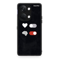 Thumbnail for OnePlus Nord 3 Heart Vs Brain Θήκη Αγίου Βαλεντίνου από τη Smartfits με σχέδιο στο πίσω μέρος και μαύρο περίβλημα | Smartphone case with colorful back and black bezels by Smartfits
