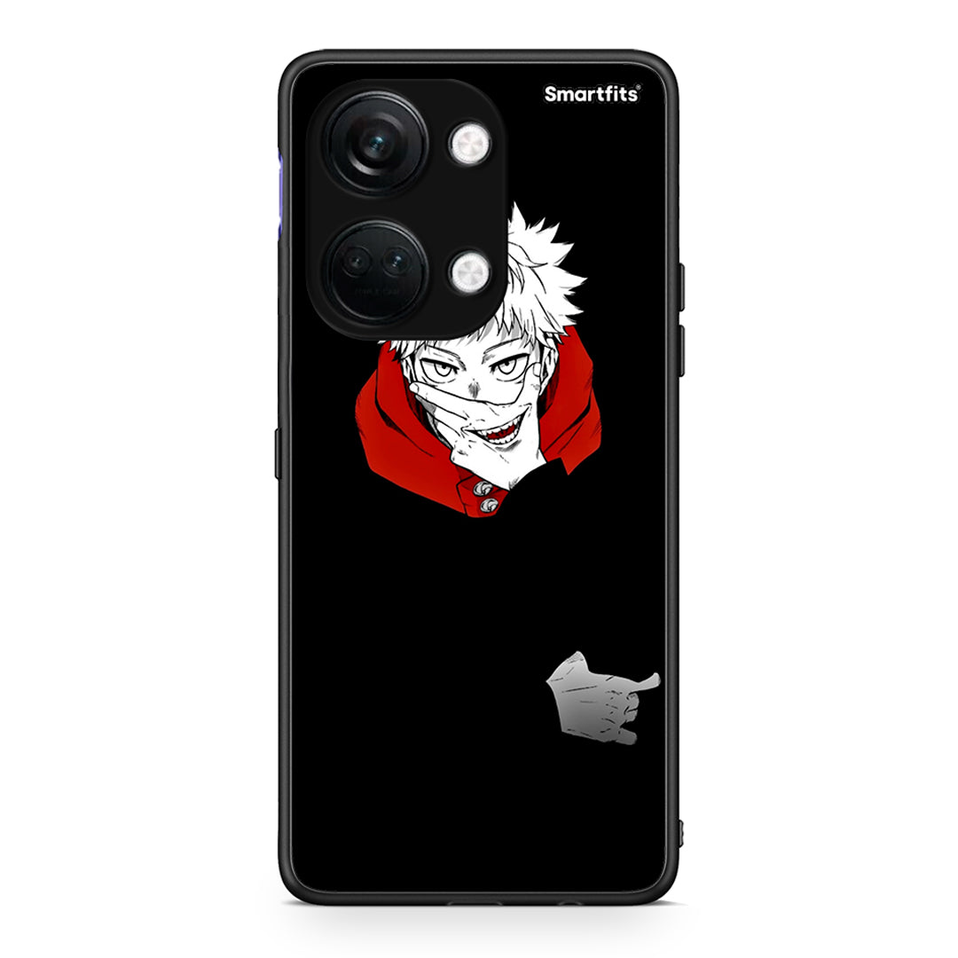 OnePlus Nord 3 Itadori Anime θήκη από τη Smartfits με σχέδιο στο πίσω μέρος και μαύρο περίβλημα | Smartphone case with colorful back and black bezels by Smartfits