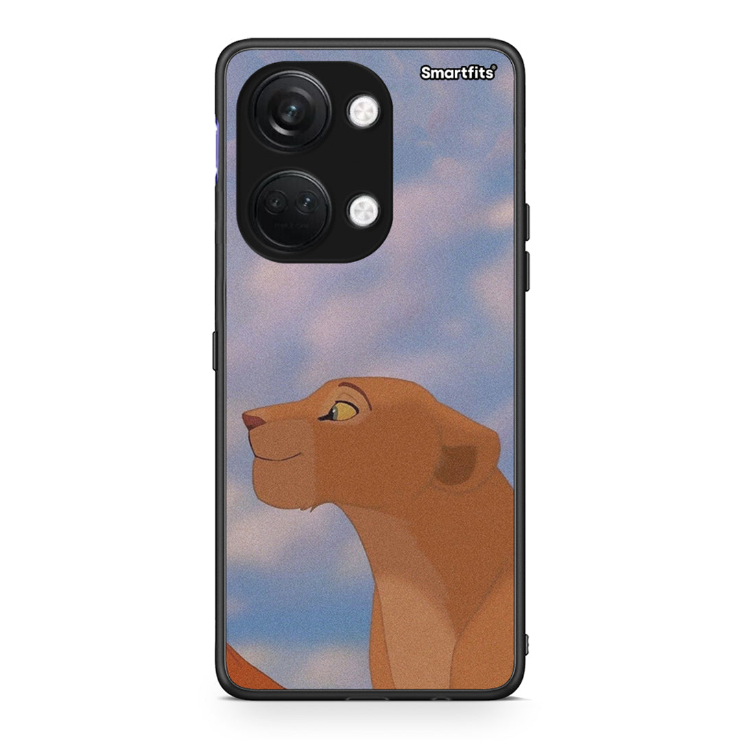 OnePlus Nord 3 Lion Love 2 Θήκη Αγίου Βαλεντίνου από τη Smartfits με σχέδιο στο πίσω μέρος και μαύρο περίβλημα | Smartphone case with colorful back and black bezels by Smartfits