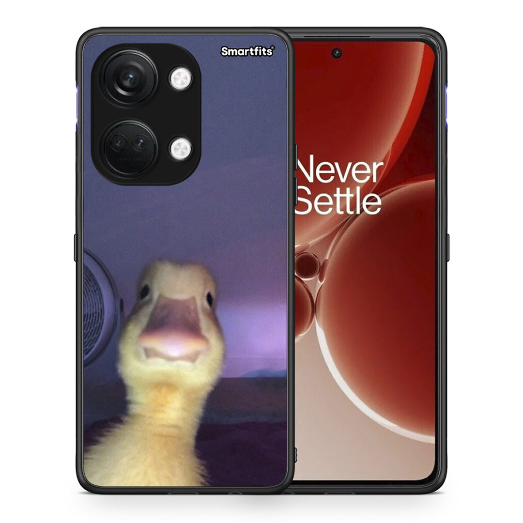 Θήκη OnePlus Nord 3 Meme Duck από τη Smartfits με σχέδιο στο πίσω μέρος και μαύρο περίβλημα | OnePlus Nord 3 Meme Duck case with colorful back and black bezels